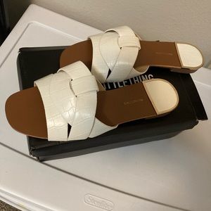 PLT White Sandals